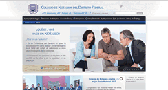 Desktop Screenshot of colegiodenotarios.org.mx