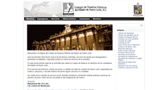 Desktop Screenshot of colegiodenotarios.org