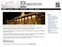 Tablet Screenshot of colegiodenotarios.org